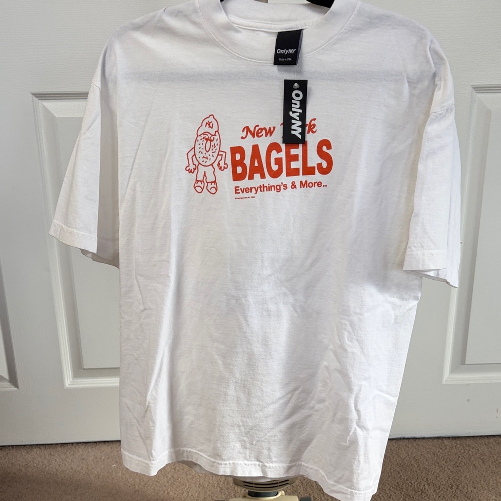 White New York Bagels Tee